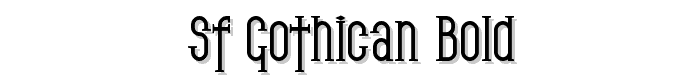 SF Gothican Bold font